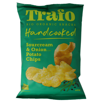 Trafo Chips handcooked sour cream & onion bio 125.00 Gram