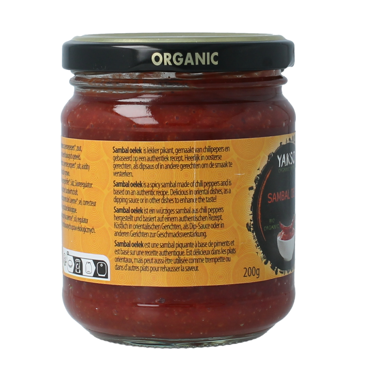 Yakso Sambal oelek bio 200.00 Gram
