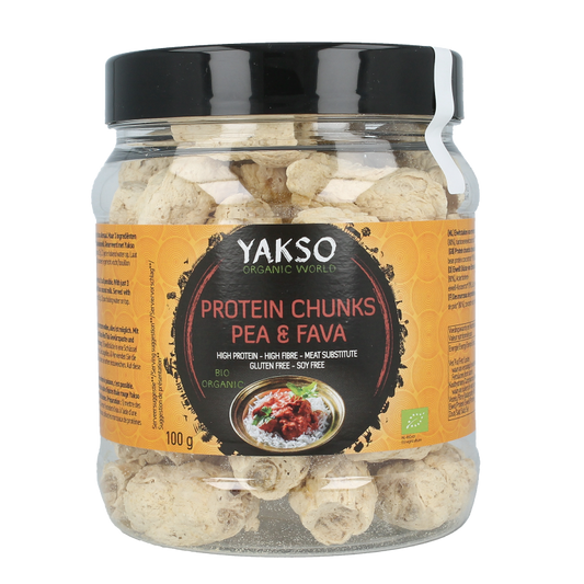 Yakso Eiwitbrokken erwten & fava bonen bio 100 Gram
