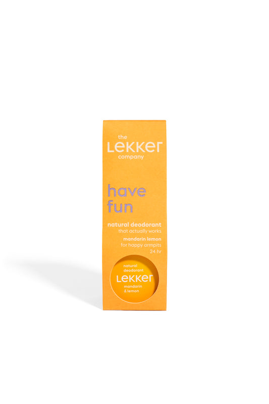 Lekker Company Deodorant mandarijn & citroen 30 Gram
