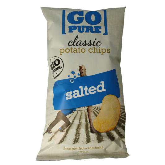 Go Pure Chips naturel gezouten bio 125 Gram