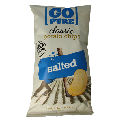 Go Pure Chips naturel gezouten bio 125.00 Gram