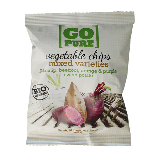 Go Pure Chips groente bio 40 Gram