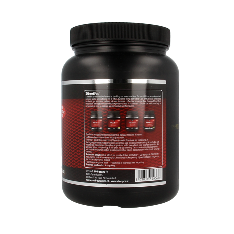 Dieet Pro Stevia chocolade 400 Gram