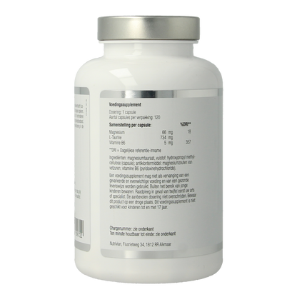 Nutrivian Magnesium tauraat B6 120.00 Capsules