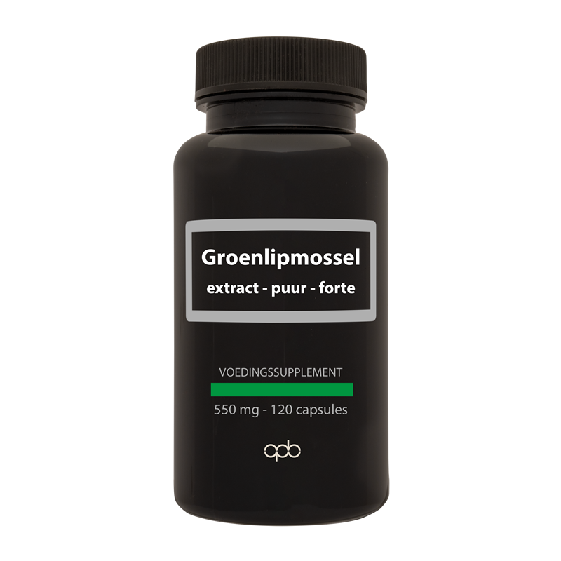 APB Holland Groenlipmossel extract puur forte 550mg 120 Capsules