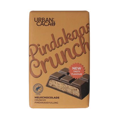 Urban Cacao Pindakaas crunch 140.00 Gram