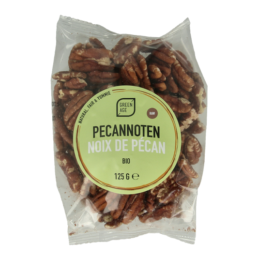 Greenage Pecannoten raw bio 125 Gram