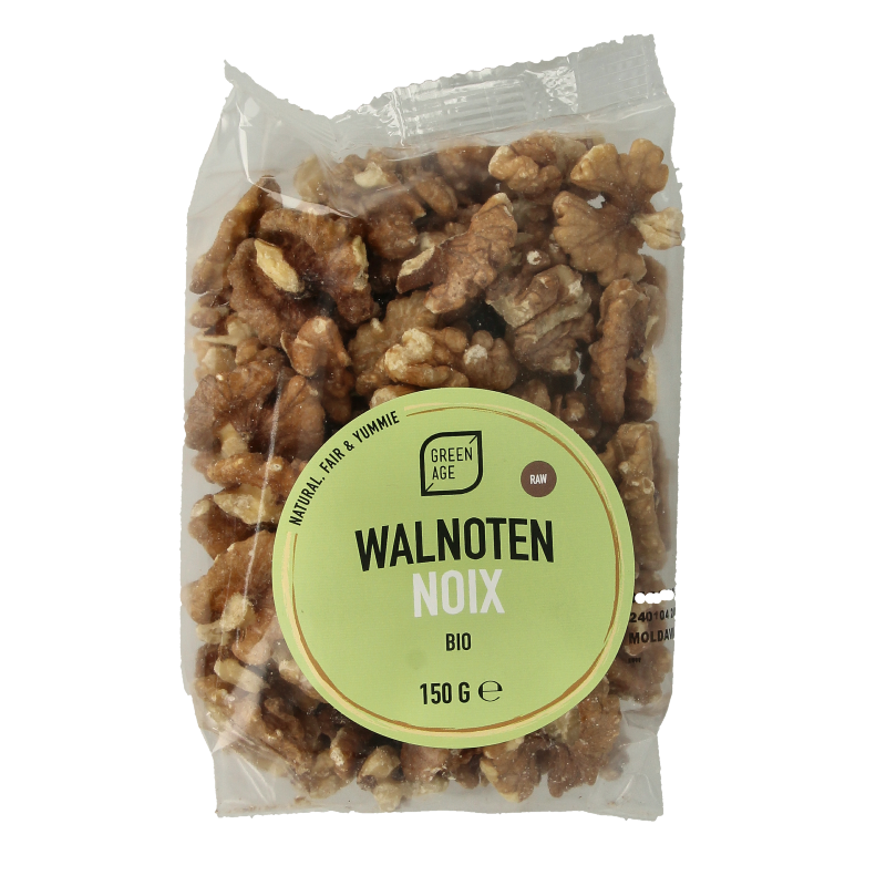 Greenage Walnoten raw bio 150 Gram