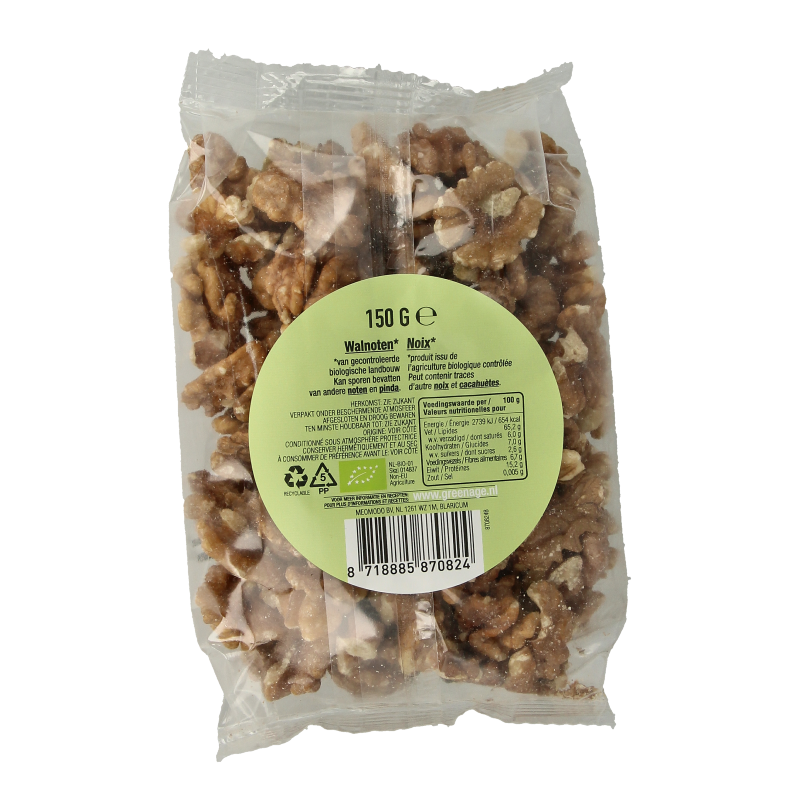 Greenage Walnoten raw bio 150 Gram
