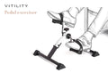 Vitility Fietstrainer opvouwbaar 1.00 Stuks