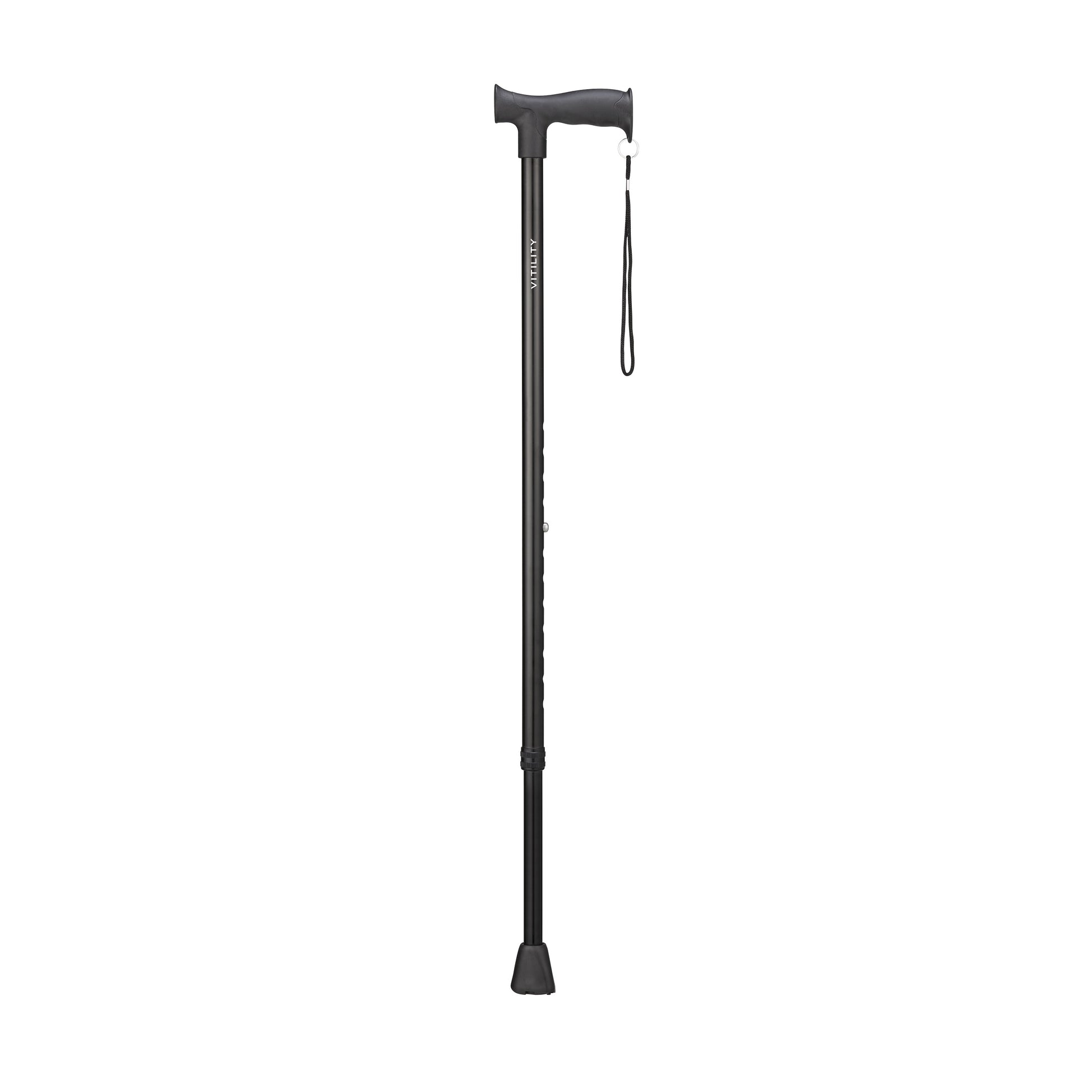 Vitility Wandelstok zwart 1 Stuks