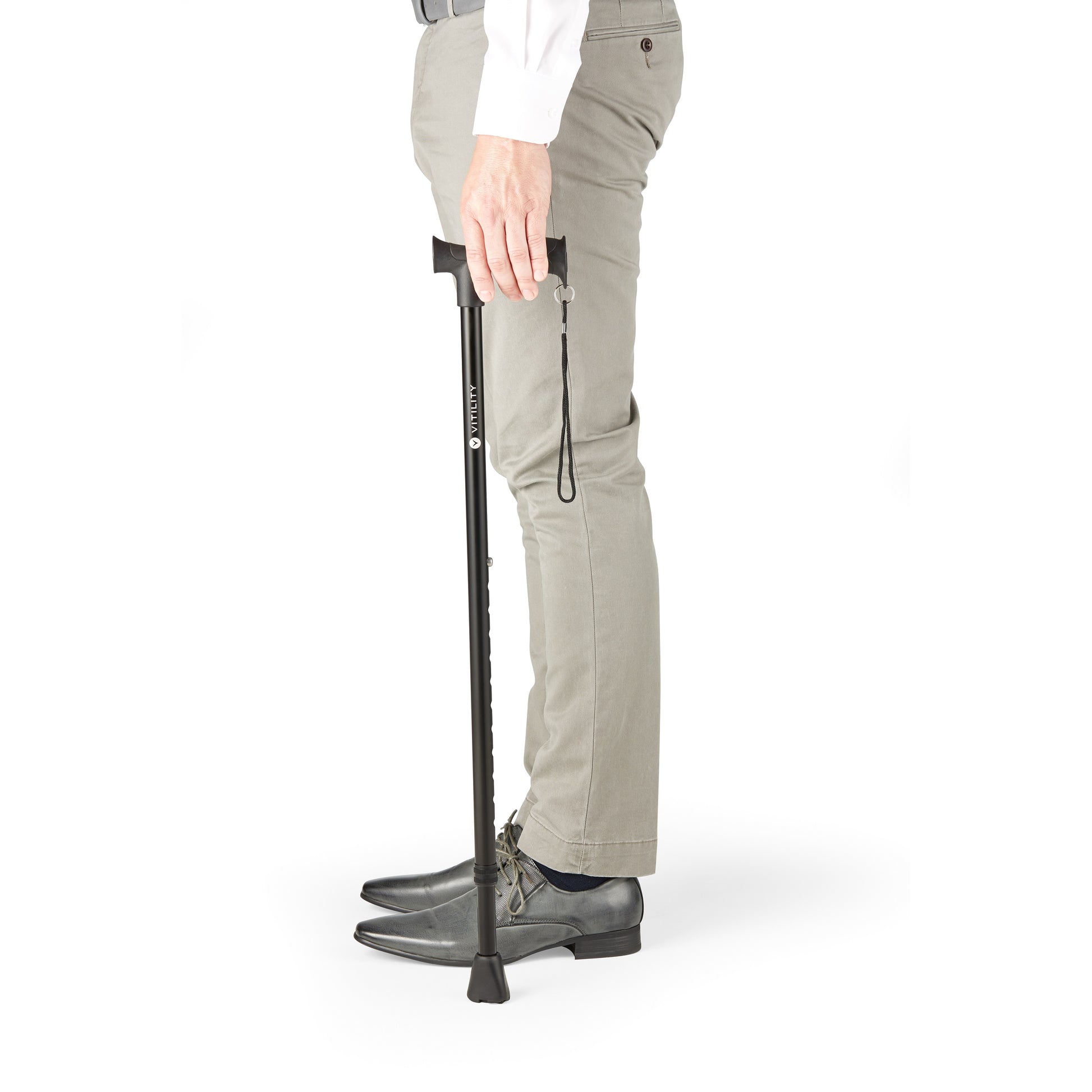 Vitility Wandelstok zwart 1 Stuks