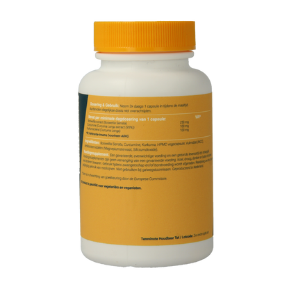 Fittergy Boswellia en curcumine 60.00 Vegetarische capsules