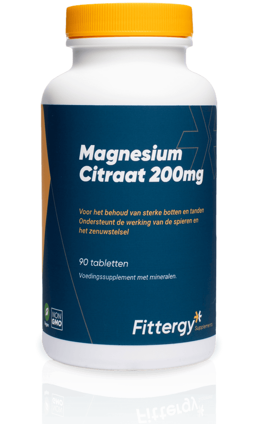 Fittergy Magnesiumcitraat 200mg 90.00 Tabletten