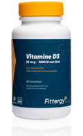 Fittergy Vitamine D3 25mcg met zink 60.00 Tabletten