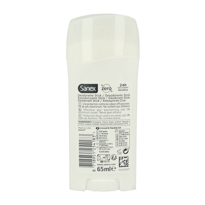Sanex Deodorant stick zero % sensitive 65.00 Milliliter