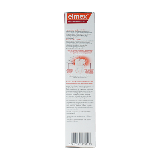 Elmex Tandpasta anti caries professional 75 Milliliter