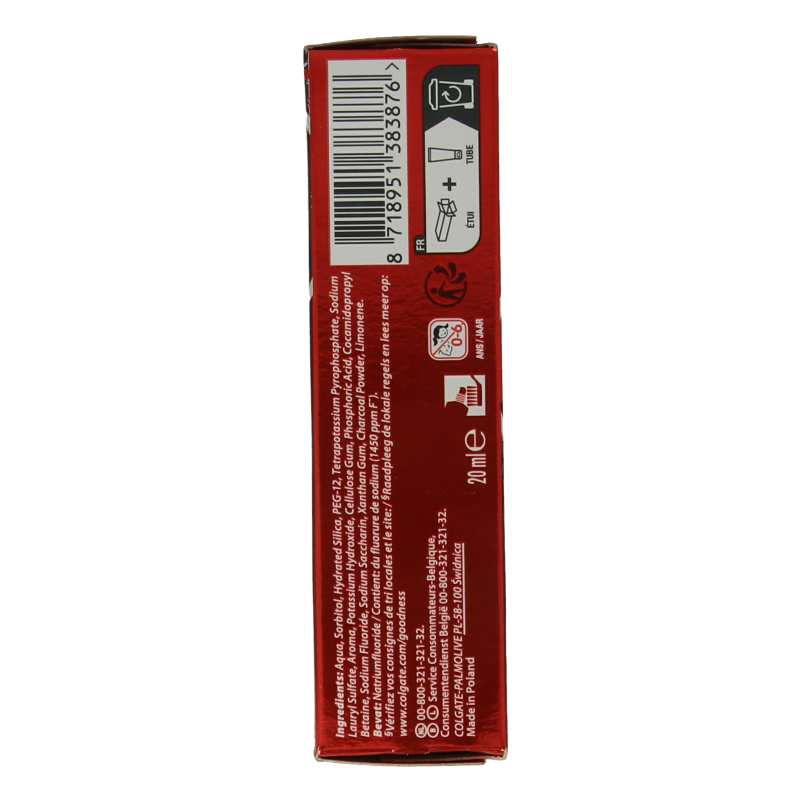 Colgate Tandpasta max white charcoal 20 Milliliter