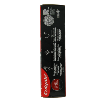 Colgate Tandpasta max white charcoal 20.00 Milliliter