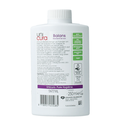 Unicura Handzeep balance navul 250.00 Milliliter
