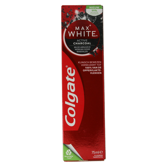 Colgate Tandpasta max white charcoal 75 Milliliter