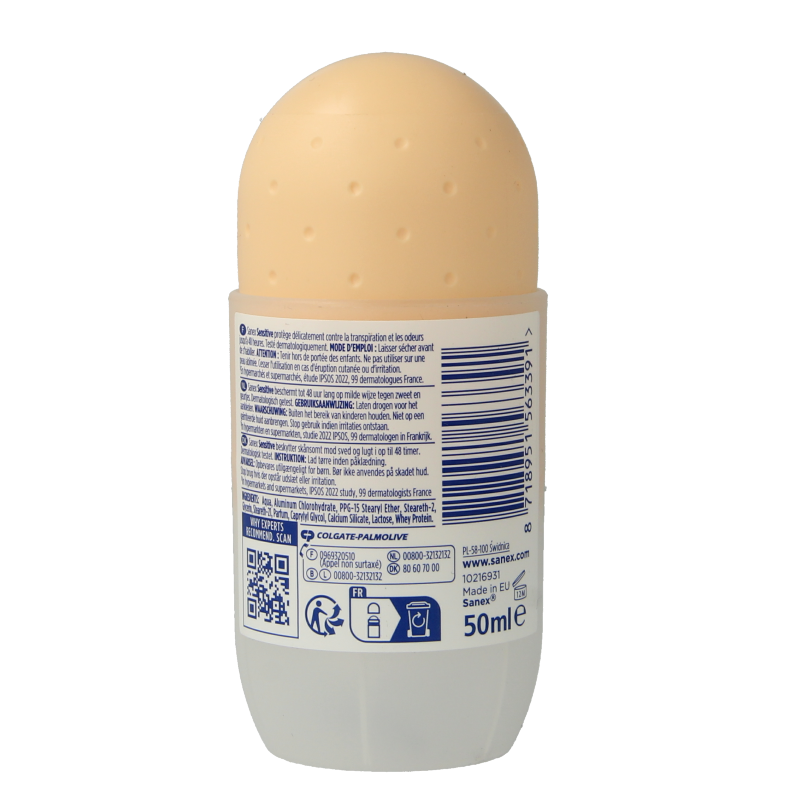 Sanex Deodorant roll-on dermo sensitive 50 Milliliter
