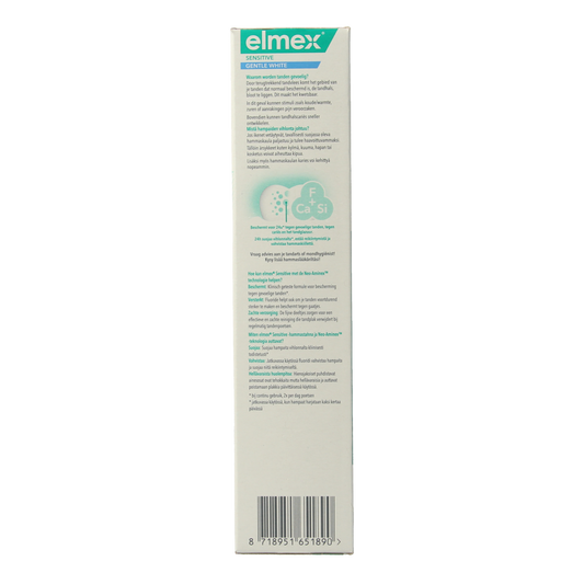 Elmex Tandpasta sensitive gentle white 75.00 Milliliter