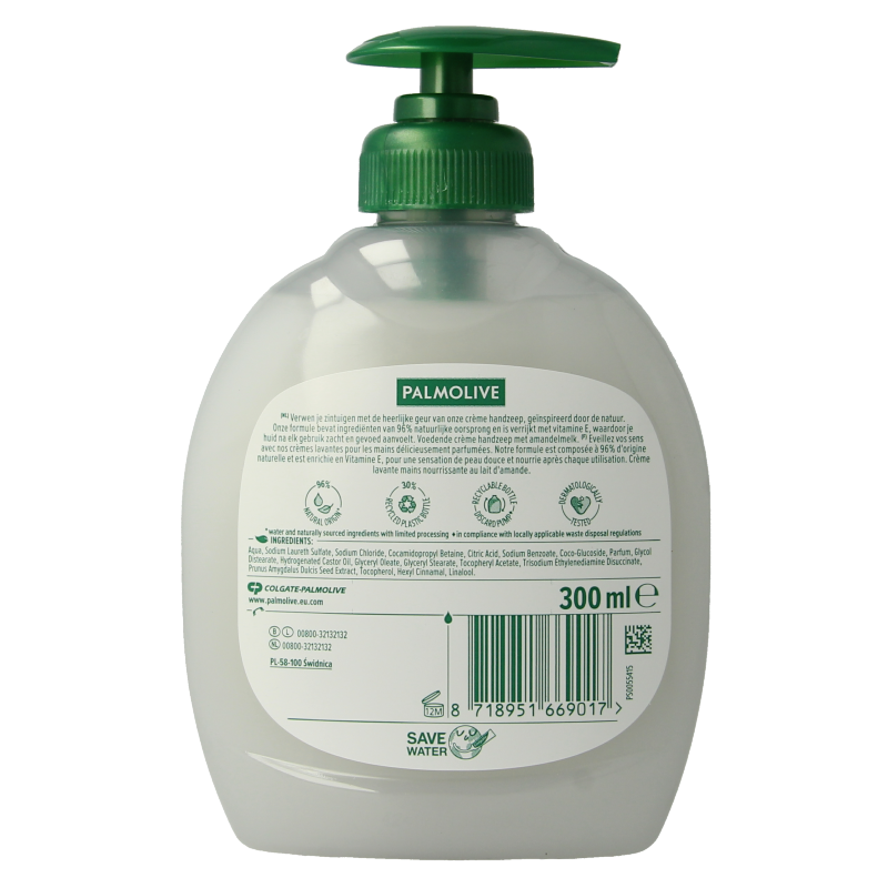 Palmolive Naturals handzeep melk&amandel 300 Milliliter