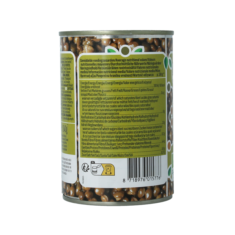 La Bio Idea Groene linzen bio 400 Gram