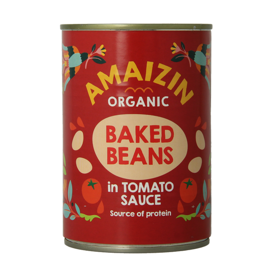 Amaizin Witte bonen in tomatensaus bio 400 Gram