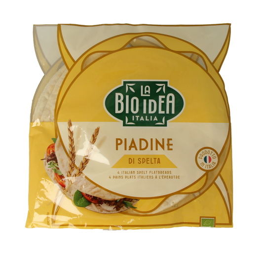 Bioidea Spelt piadine wrap bio 4 Stuks