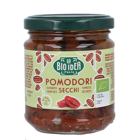 La Bio Idea Zongedroogde tomaten in olijfolie bio 190.00 Gram