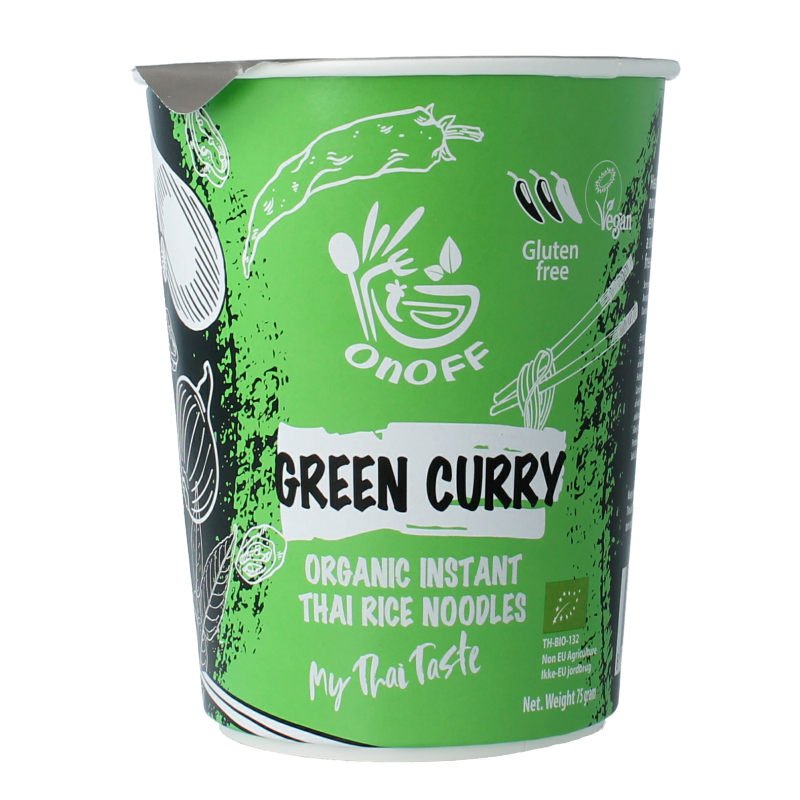 Onoff Instant noodlesoup green curry bio 75 Gram