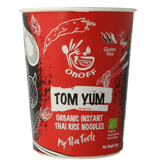 Onoff Instant noodlesoup tom yum bio 75 Gram