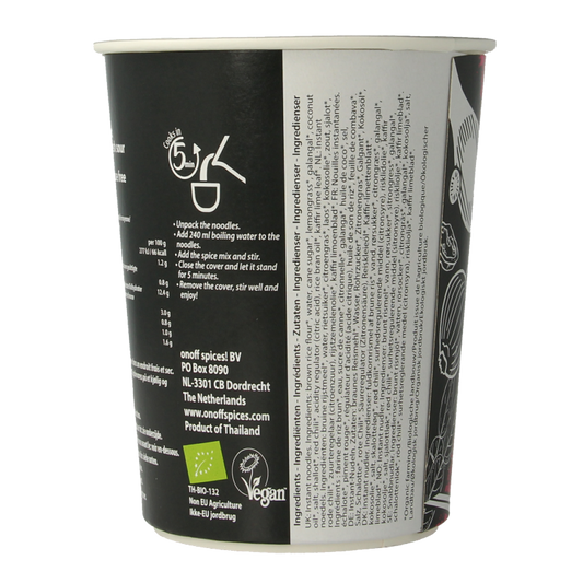 Onoff Instant noodlesoup tom kha bio 75 Gram