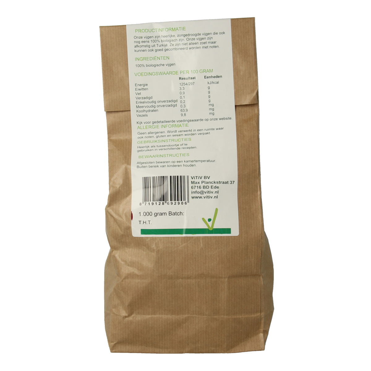 Vitiv Vijgen bio 1.00 Kilogram