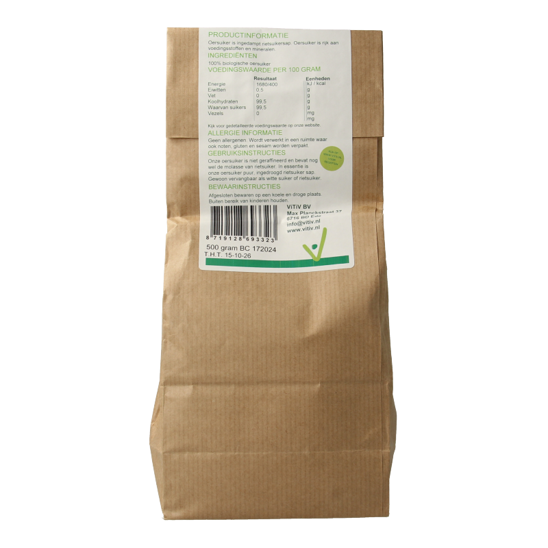 Vitiv Oersuiker sucanat bio 500 Gram