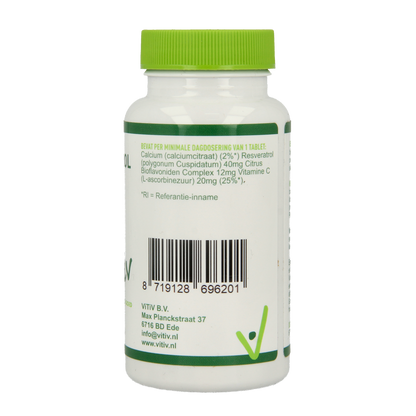 Vitiv Resveratrol 40mg 60.00 Tabletten