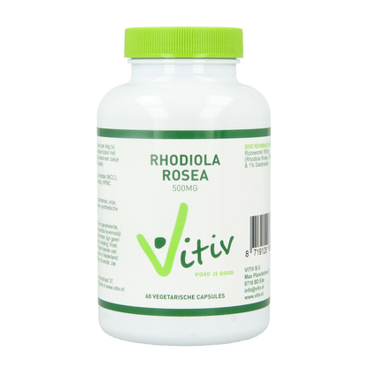 Vitiv Rhodiola rosea 500mg 60 Vegetarische capsules