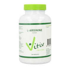 Vitiv L-Arginine 500mg 100.00 Capsules