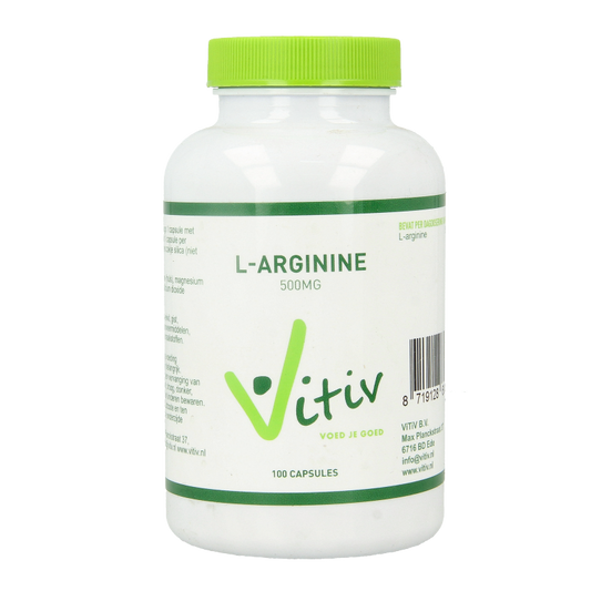 Vitiv L-Arginine 500mg 100 Capsules