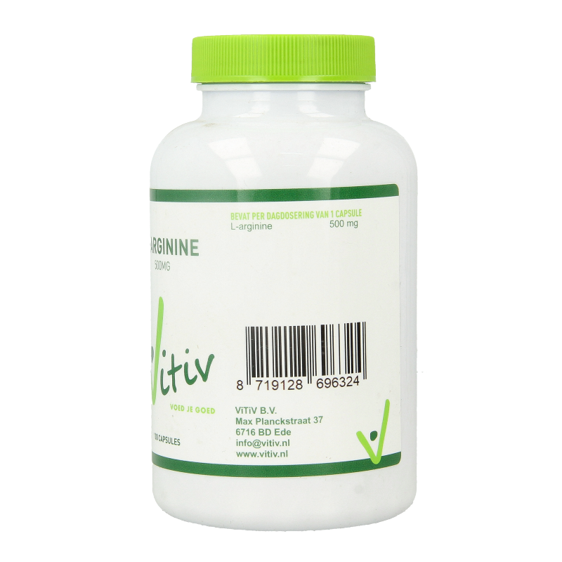 Vitiv L-Arginine 500mg 100 Capsules