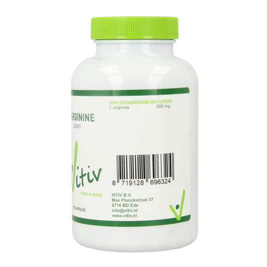 Vitiv L-Arginine 500mg 100.00 Capsules