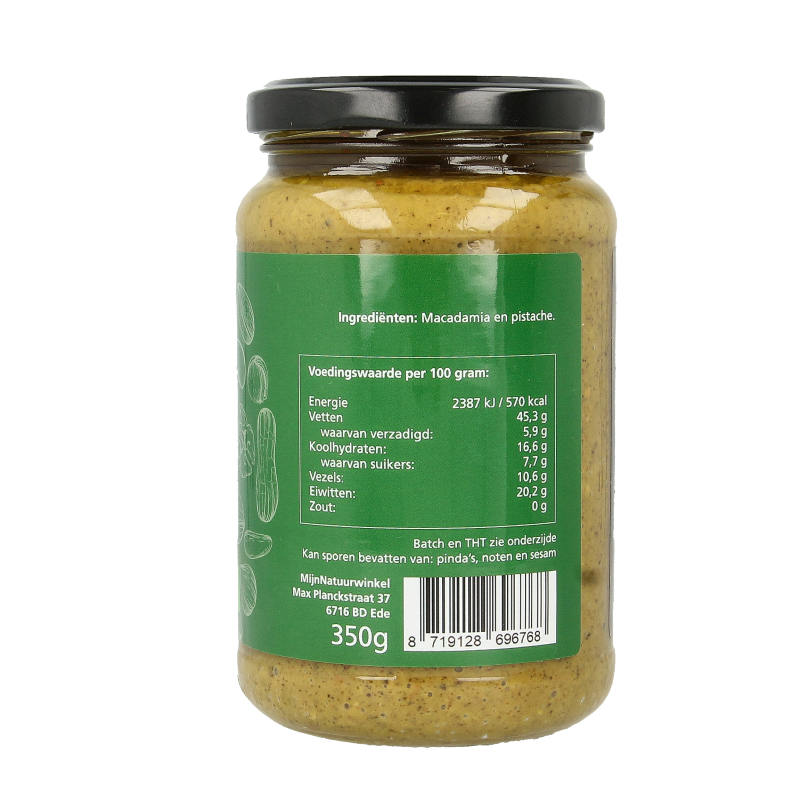 MijnNatuurwinkel Pistachepasta 350 Gram