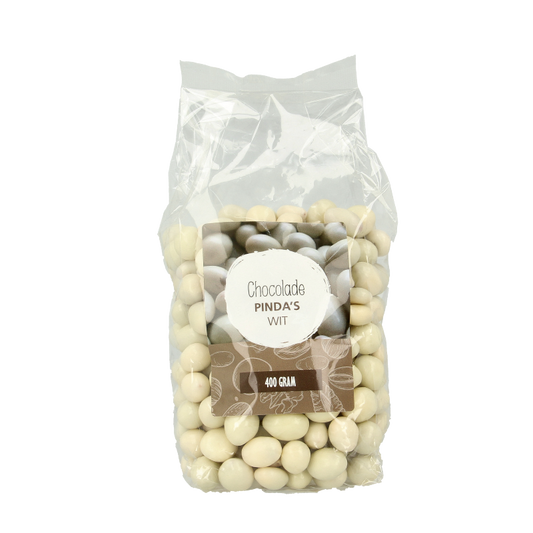 MijnNatuurwinkel Chocolade pinda wit 400 Gram