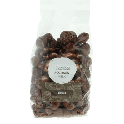 MijnNatuurwinkel Chocolade rozijnen melk 400 Gram