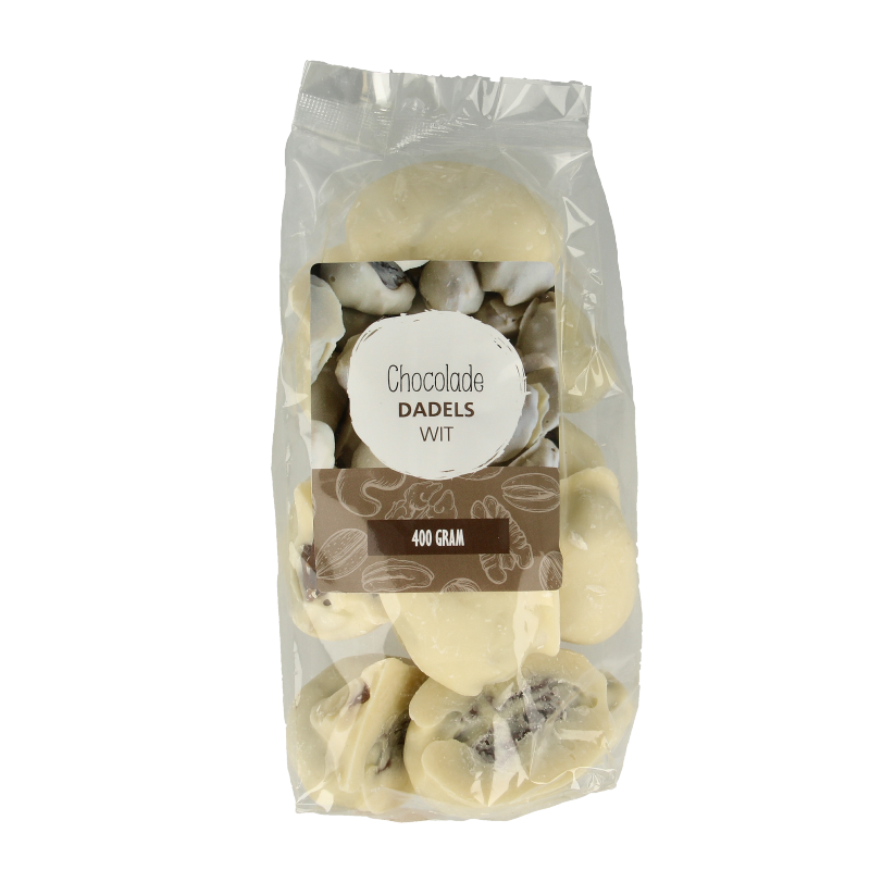 MijnNatuurwinkel Chocolade dadels wit 400 Gram