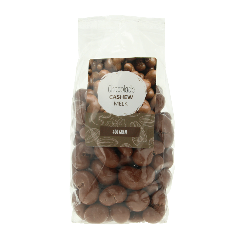 MijnNatuurwinkel Chocolade cashew noten melk 400 Gram