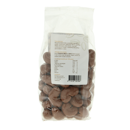 MijnNatuurwinkel Chocolade cashew noten melk 400 Gram
